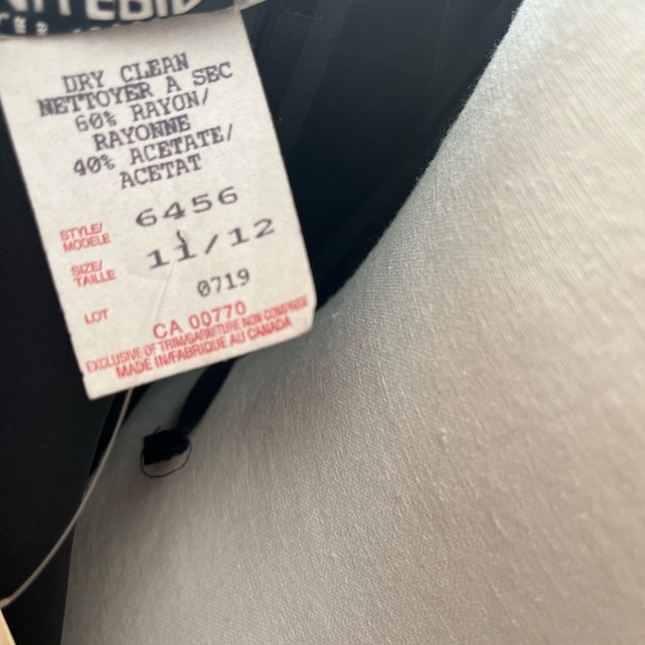 [11/12]VTG Les Robes Galleria Black Spaghetti Strap Maxi Back Slit pencil Dress - Picture 7 of 13